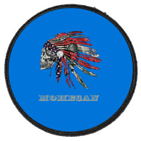 Mohegan Native American Indian Flag Money Headress Green Round Patch | Artistshot