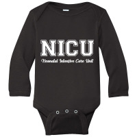 Trending Nicu Nurse Long Sleeve Baby Bodysuit | Artistshot