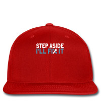 Step Aside Handyman Mechanic Funny Vintage Printed Hat | Artistshot