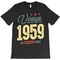 Trending Vintage Born In 1959 - 63rd Birthday Retro Classic T-shirt | Artistshot