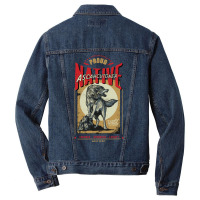 Ascahcutoner Native American Indian Born Wolf Spirit Retro Nostalgia Men Denim Jacket | Artistshot