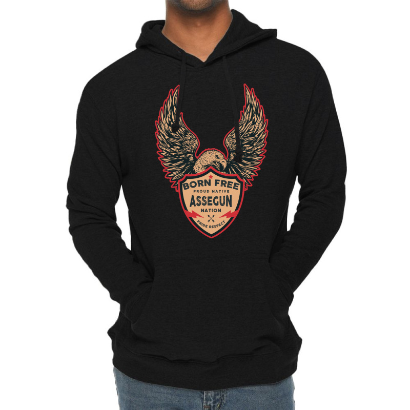 Asse Native American Indian Born Freedom Eagle Love Lightweight Hoodie | Artistshot