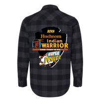 Huchnom Native American Indian Born With Super Power Vintage Flannel Shirt | Artistshot