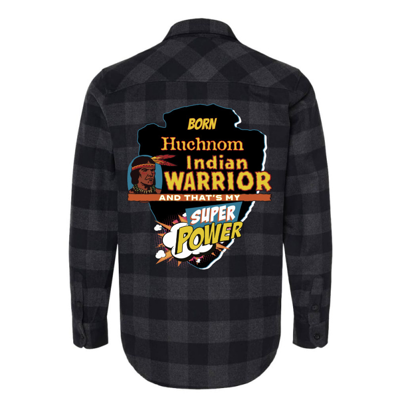 Huchnom Native American Indian Born With Super Power Vintage Flannel Shirt | Artistshot