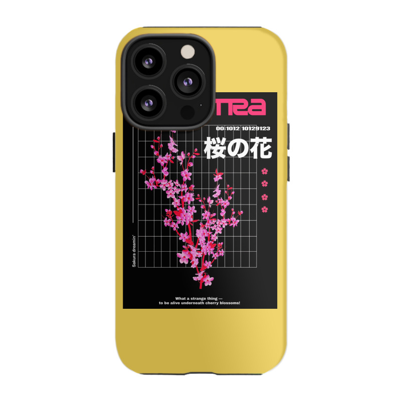 Vaporwave Aesthetic Beautiful Flowers Pattern Iphone 13 Pro Case | Artistshot