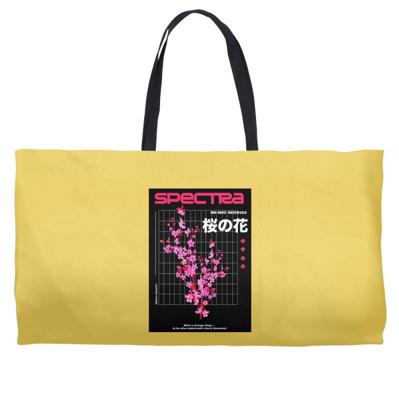 Vaporwave Aesthetic Beautiful Flowers Pattern Weekender Totes | Artistshot