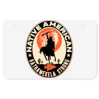 Hathawekela Tribe Native American Indian Strong Warrior  Boy Atv License Plate | Artistshot