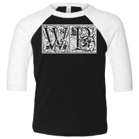 Wp   Initials W P Name Surname Onomastics Onomatology T Shirt Toddler 3/4 Sleeve Tee | Artistshot