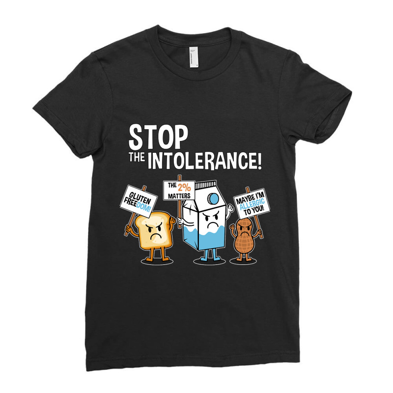 Trending Food Allergies Are A Real Pain So Stop The Intolerance Ladies Fitted T-Shirt by michealyoungerlk01 | Artistshot