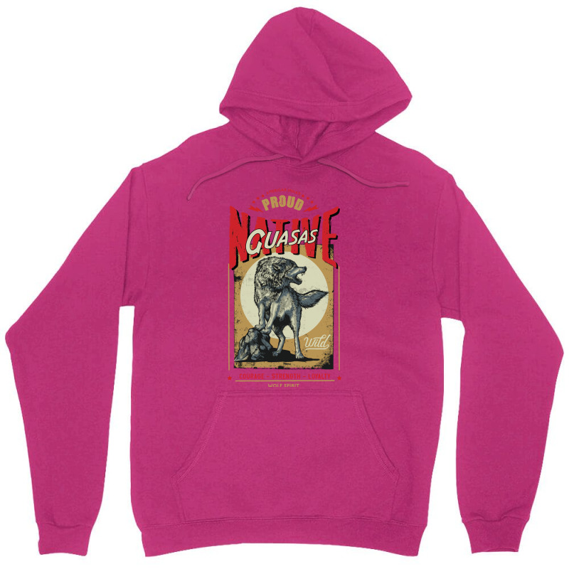 Guasas Native American Indian Born Wolf Spirit Retro Nature Unisex Hoodie by uosisabboudh | Artistshot