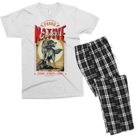 Guasas Native American Indian Born Wolf Spirit Retro Nature Men's T-shirt Pajama Set | Artistshot