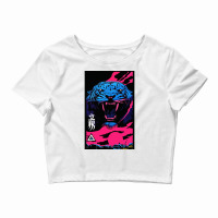 Vaporwave Animal Print Tiger Modern Fashion Cyberpunk Style Crop Top | Artistshot