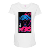 Vaporwave Animal Print Tiger Modern Fashion Cyberpunk Style Maternity Scoop Neck T-shirt | Artistshot