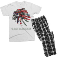 Canarsee Native American Indian Flag Money Headress Funny Men's T-shirt Pajama Set | Artistshot