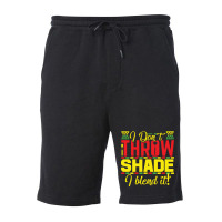 Black History Month I Dont Throw Shade I Blend It Travel Fleece Short | Artistshot