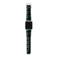 Women Messy Bun Teal Ribbon Pcos Warrior Apple Watch Band | Artistshot