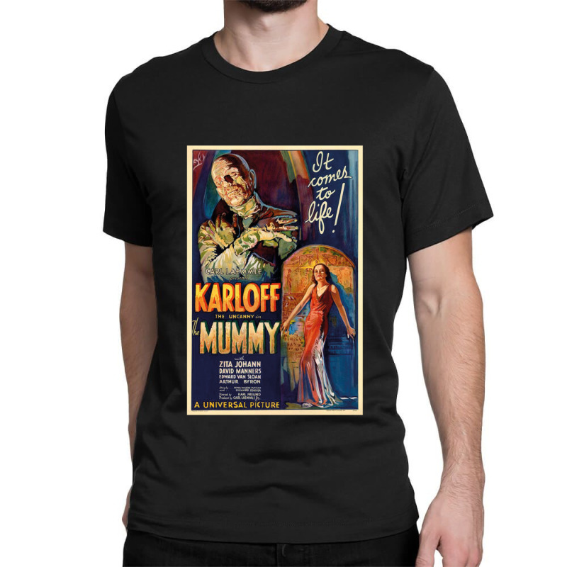 The Mummy Film Poster Classic T-shirt by JohnLoechler | Artistshot