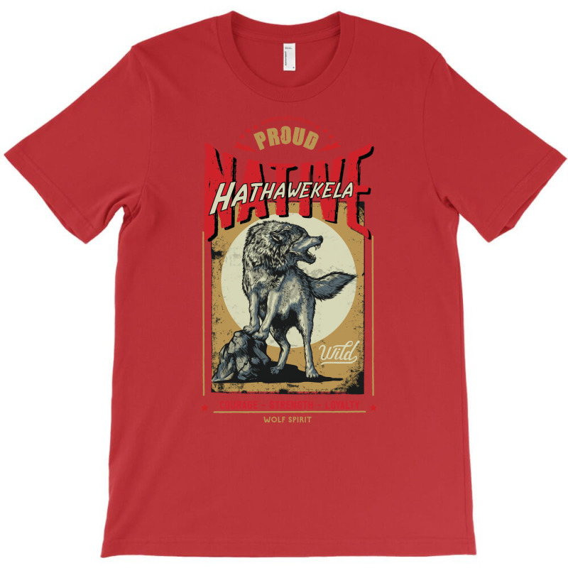 Hathawekela Native American Indian Born Wolf Spirit Retro 80s T-shirt | Artistshot