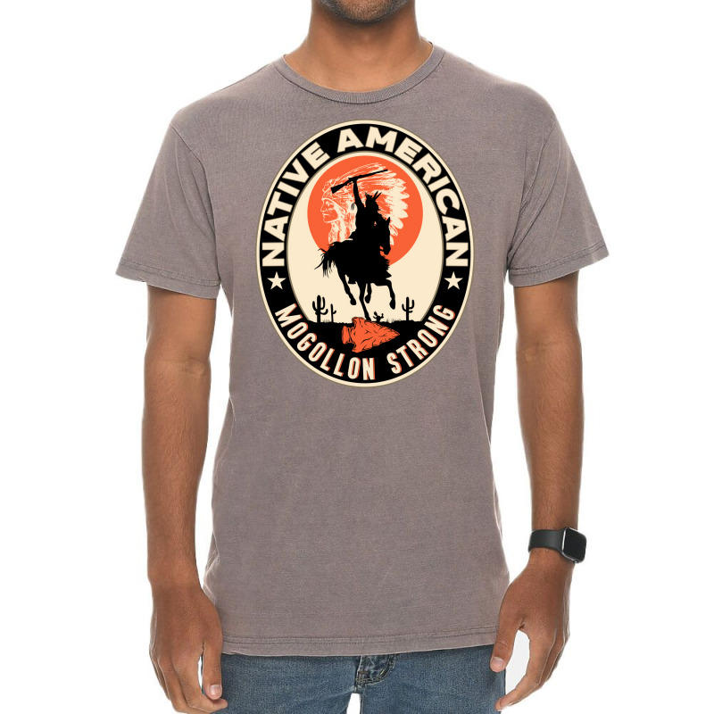 Mogollon Tribe Native American Indian Strong Warrior Strong Aesthetic Vintage T-shirt | Artistshot