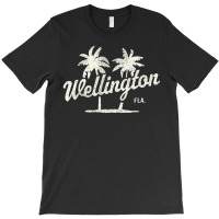 Trending Wellington Florida Vintage 70s Palm Trees T-shirt | Artistshot