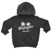 Trending Wellington Florida Vintage 70s Palm Trees Toddler Hoodie | Artistshot