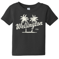 Trending Wellington Florida Vintage 70s Palm Trees Baby Tee | Artistshot