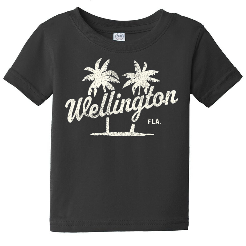 Trending Wellington Florida Vintage 70s Palm Trees Baby Tee | Artistshot