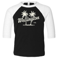 Trending Wellington Florida Vintage 70s Palm Trees Toddler 3/4 Sleeve Tee | Artistshot