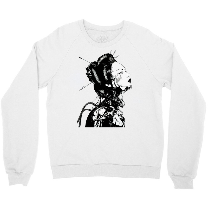 Cyberpunk Girl Vaporwave Aesthetic Crewneck Sweatshirt | Artistshot