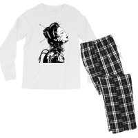 Cyberpunk Girl Vaporwave Aesthetic Men's Long Sleeve Pajama Set | Artistshot