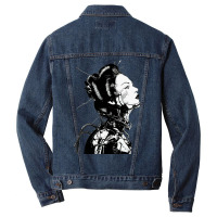 Cyberpunk Girl Vaporwave Aesthetic Men Denim Jacket | Artistshot