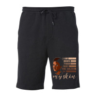 I Am More That Just The Color Of My Skin Black Woman African American Fleece Short | Artistshot