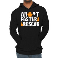 Animal Rescue Adopt Foster Adoption Animal Rescuer Red Lightweight Hoodie | Artistshot