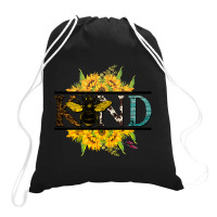 Limited Edition Bee Kind Sunflower Bee Autumn Fall Design Drawstring Bags | Artistshot