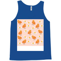 Cute Chicken And Egg Yolk Nursery Pattern Funny Tank Top | Artistshot