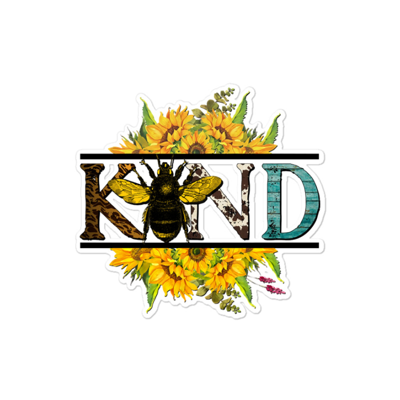 Limited Edition Bee Kind Sunflower Bee Autumn Fall Design Sticker | Artistshot