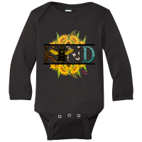 Limited Edition Bee Kind Sunflower Bee Autumn Fall Design Long Sleeve Baby Bodysuit | Artistshot