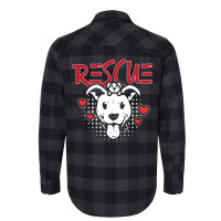 Animal Rescue Rescue Animal Shelter Animal Rescuer Green Flannel Shirt | Artistshot