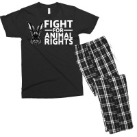 Fight For Animal Rights Animal Rescue Adopting Boy Men's T-shirt Pajama Set | Artistshot