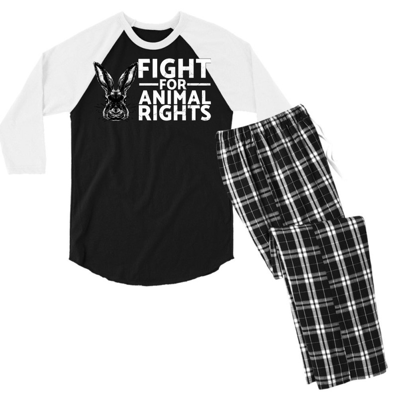 Fight For Animal Rights Animal Rescue Adopting Boy Men's 3/4 Sleeve Pajama Set by maciegfvrf | Artistshot