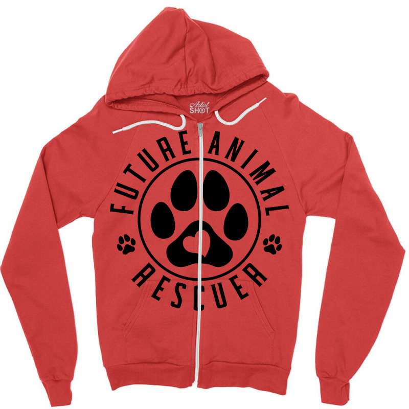 Future Animal Adopt Animal Shelter Animal Rescuer Love Zipper Hoodie by maciegfvrf | Artistshot