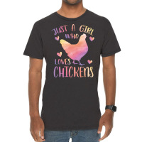 Just A Girl Who Loves Chickens Travel Vintage T-shirt | Artistshot