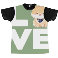 Love Dog Retro Graphic T-shirt | Artistshot