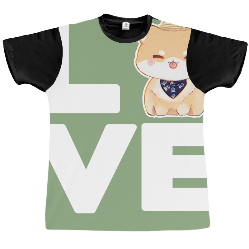 Love Dog Retro Graphic T-shirt by maciegfvrf | Artistshot