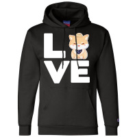 Love Dog Retro Champion Hoodie | Artistshot