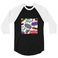 Pow Bang Splat 3/4 Sleeve Shirt | Artistshot