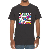 Pow Bang Splat Vintage T-shirt | Artistshot