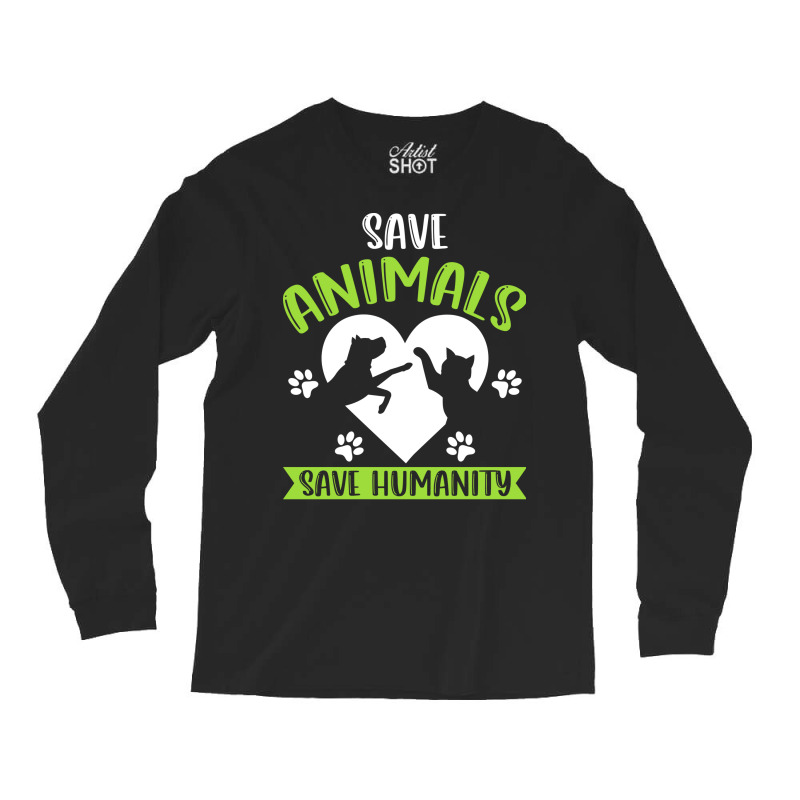 Save Animals Serve Humanity Hippie Long Sleeve Shirts by tiffeosongoc | Artistshot