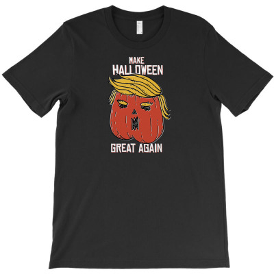 Trumpkin Halloween Pupmkin T-shirt Designed By Dirja Lara Amerla