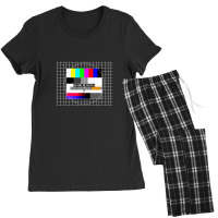 Closing Date Analog Television Test Pattern 90s Party 80s Outfit Retro Women's Pajamas Set | Artistshot